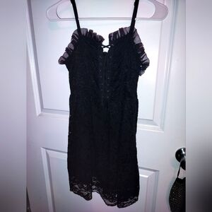 Gothic Fairy Black Lace Dress